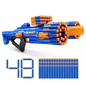 XShot Insanity  Berzerko Fire Blaster Toy Gun boys  w/ 48 Darts Foam Bullet. new